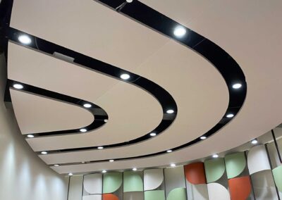 Acoustical Clouds with Wall Panels
