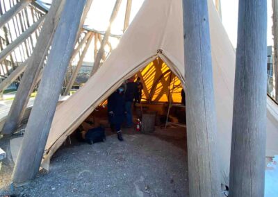 Mohawk, First Nations Tipi Structure
